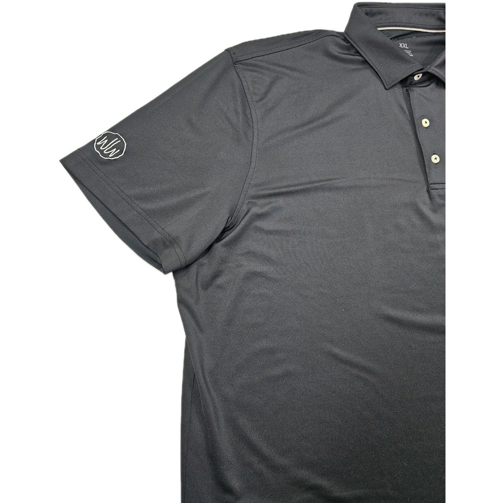 Johnnie O Birdie Prep Performance Mens 2XL Black Golf Polo Casual Shirt JMPO1710 - Picture 2 of 11